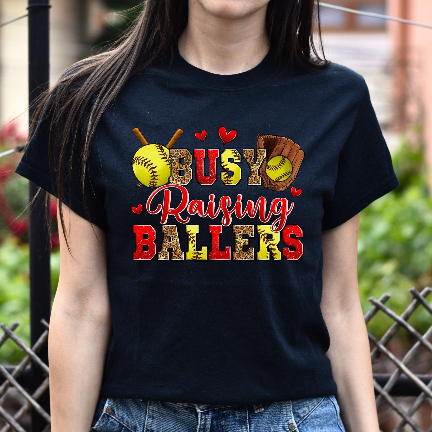 Softball - busy raising ballers Unisex t-shirt softball mom tee gift-Family-Gift-Planet