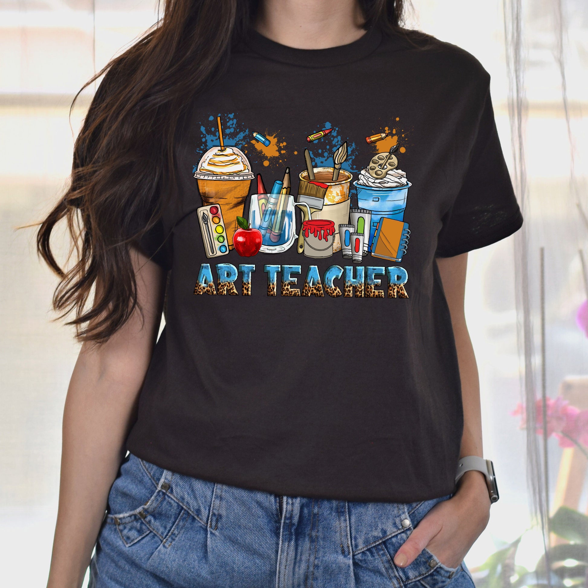 Art teacher coffee cups unisex tshirt art educator tee S-5XL-Family-Gift-Planet