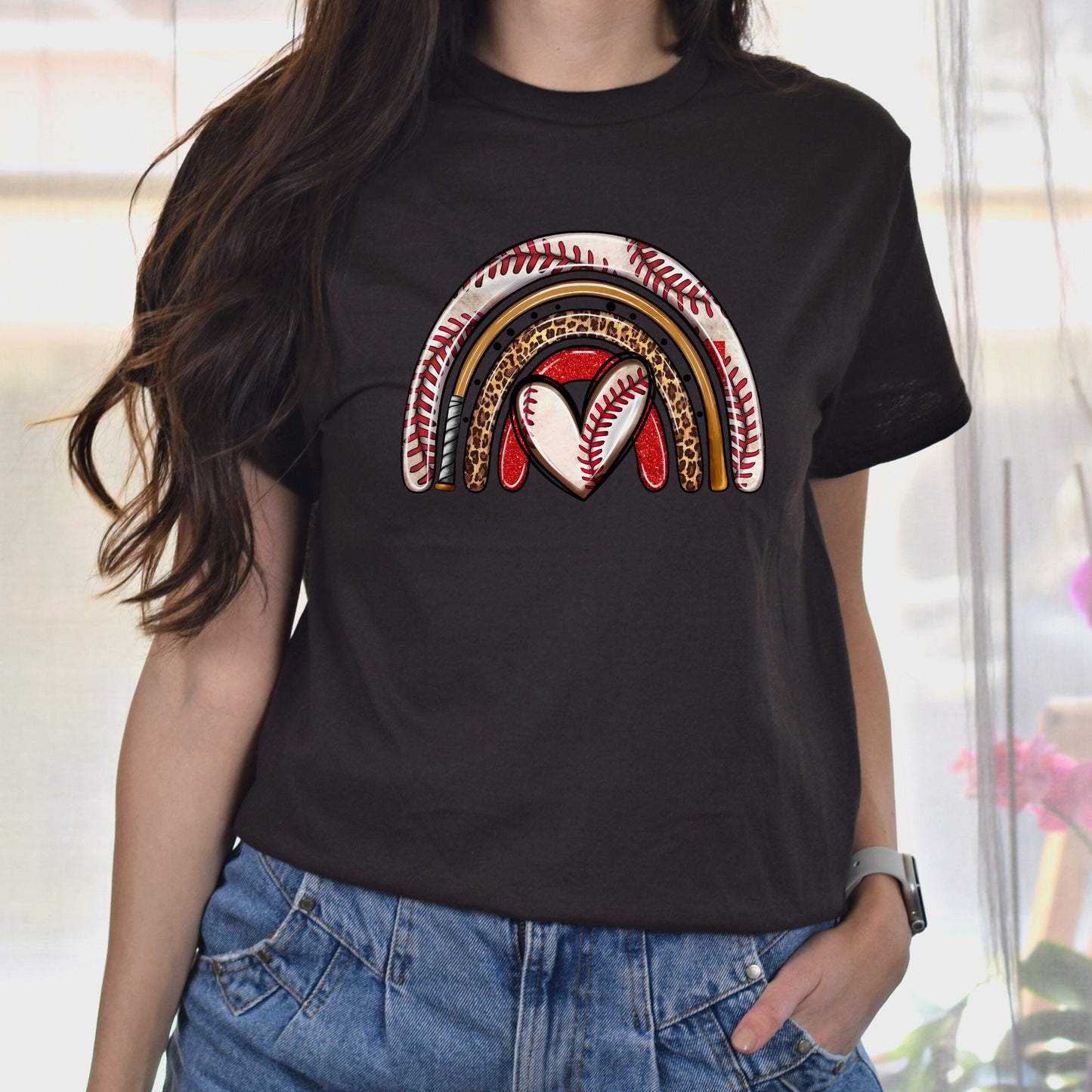 Baseball rainbow Unisex t-shirt baseball player tee baseball coach gift-Family-Gift-Planet