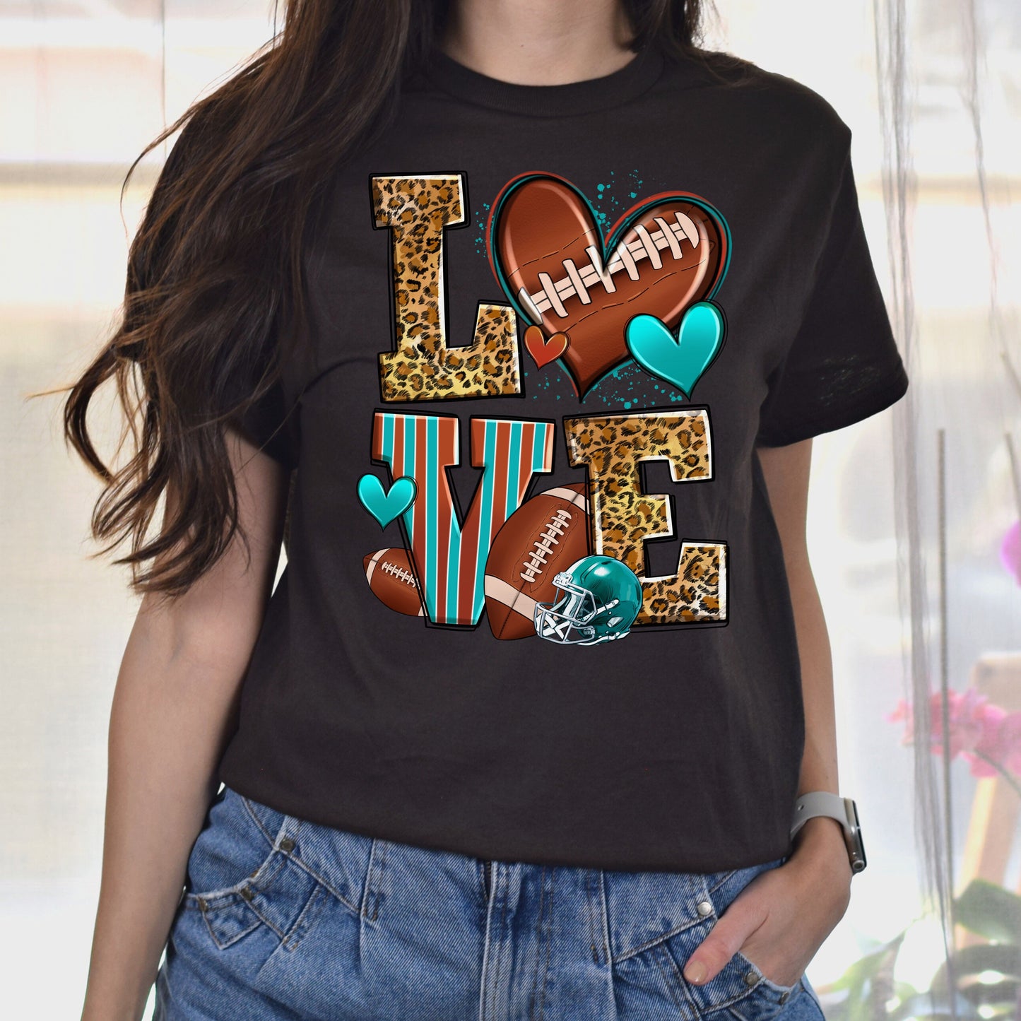 Love American football Unisex t-shirt football player tee Rugby coach gift-Family-Gift-Planet