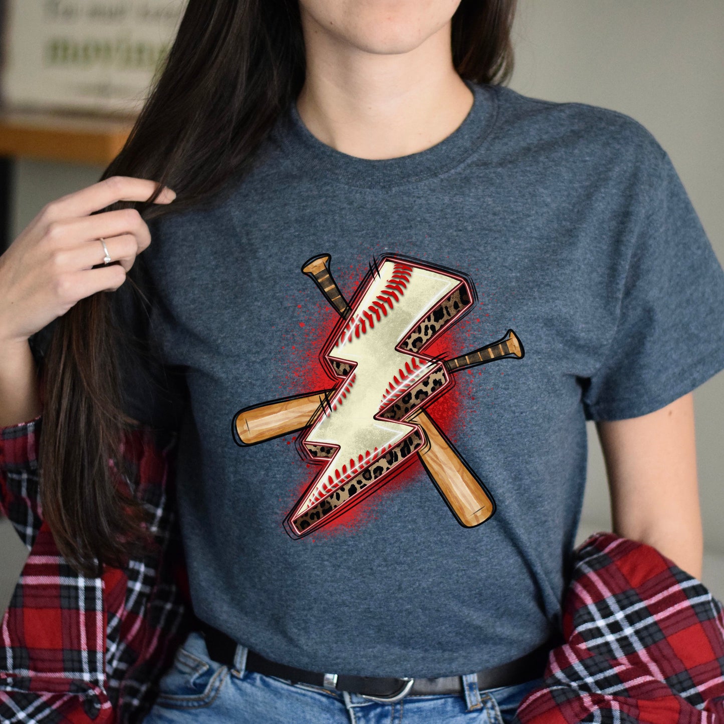 Baseball lightning bolt Unisex t-shirt baseball player tee baseball coach gift-Family-Gift-Planet