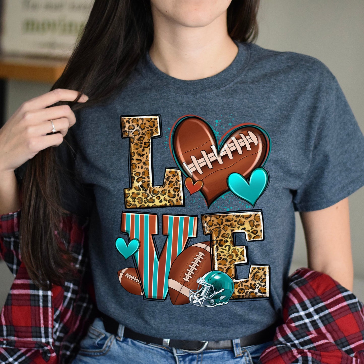 Love American football Unisex t-shirt football player tee Rugby coach gift-Family-Gift-Planet