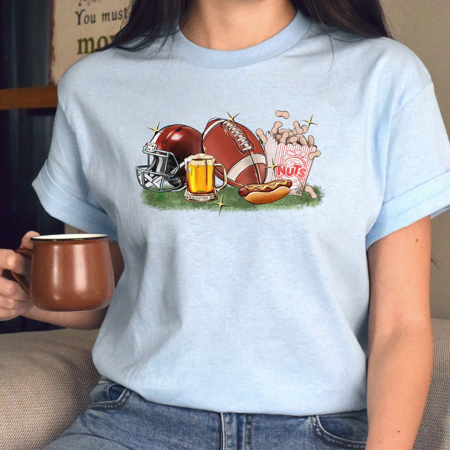 Football life Unisex t-shirt football player tee football coach gift-Family-Gift-Planet