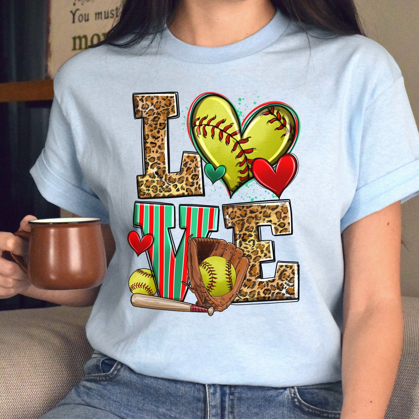 Love softball Unisex t-shirt softball player tee softball coach gift-Family-Gift-Planet