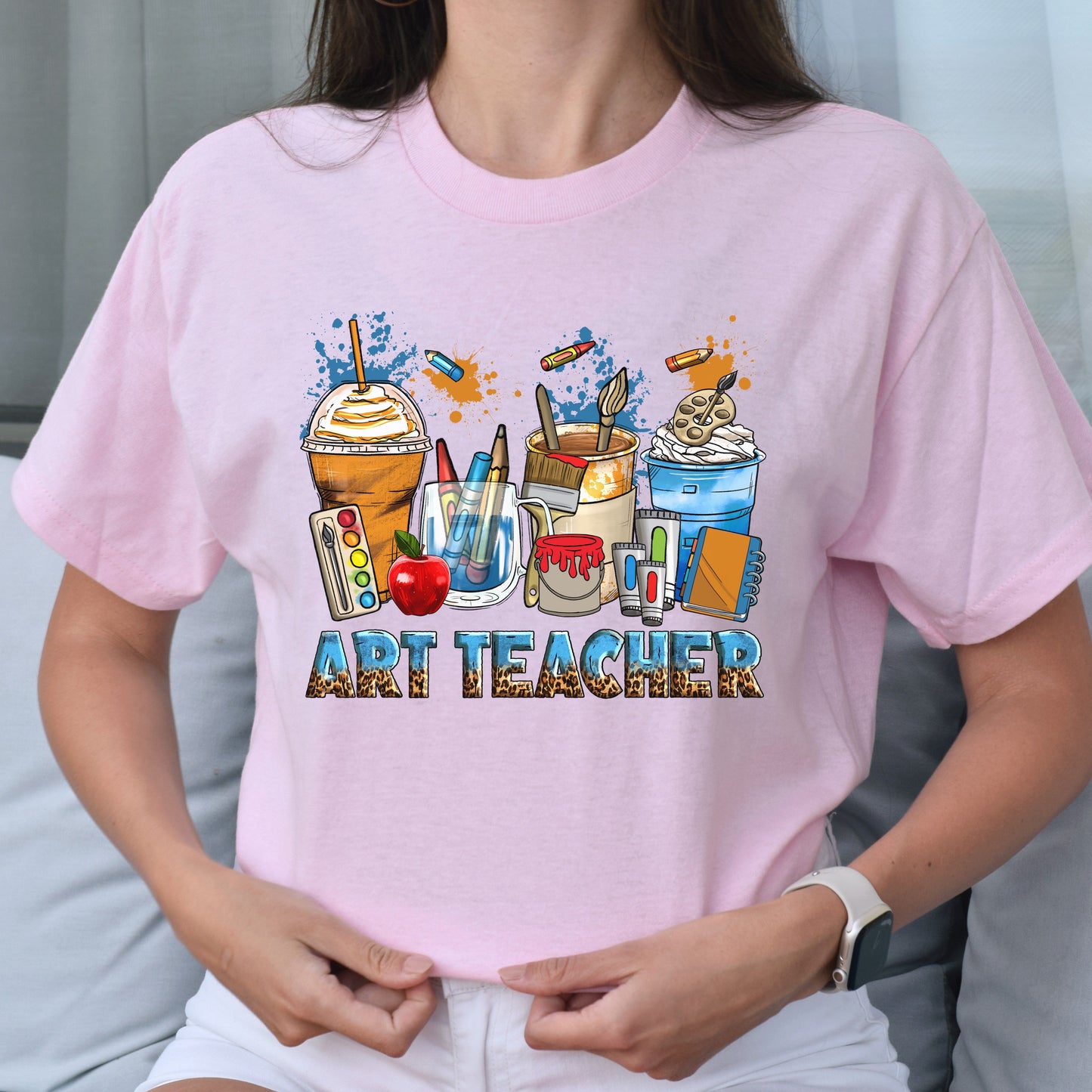 Art teacher coffee cups unisex tshirt art educator tee S-5XL-Family-Gift-Planet