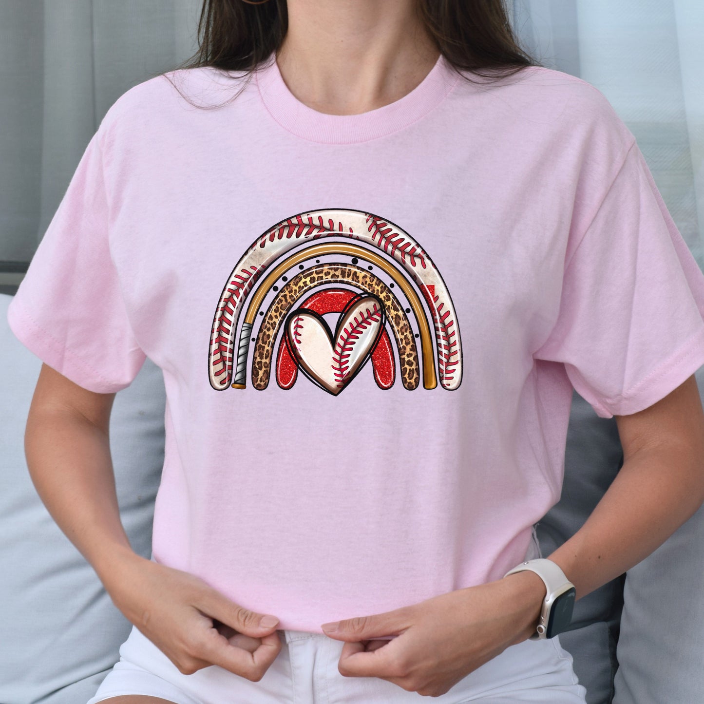 Baseball rainbow Unisex t-shirt baseball player tee baseball coach gift-Family-Gift-Planet