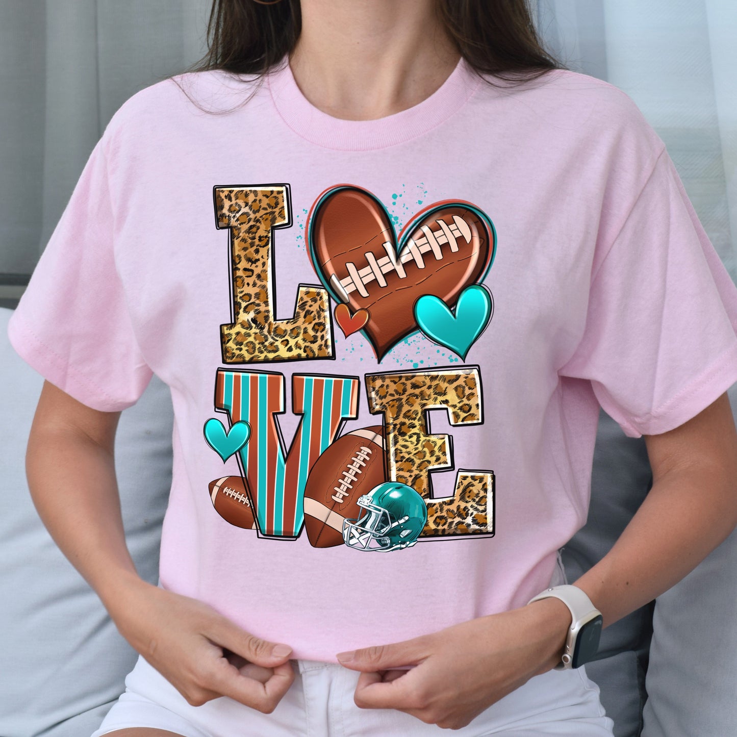 Love American football Unisex t-shirt football player tee Rugby coach gift-Family-Gift-Planet