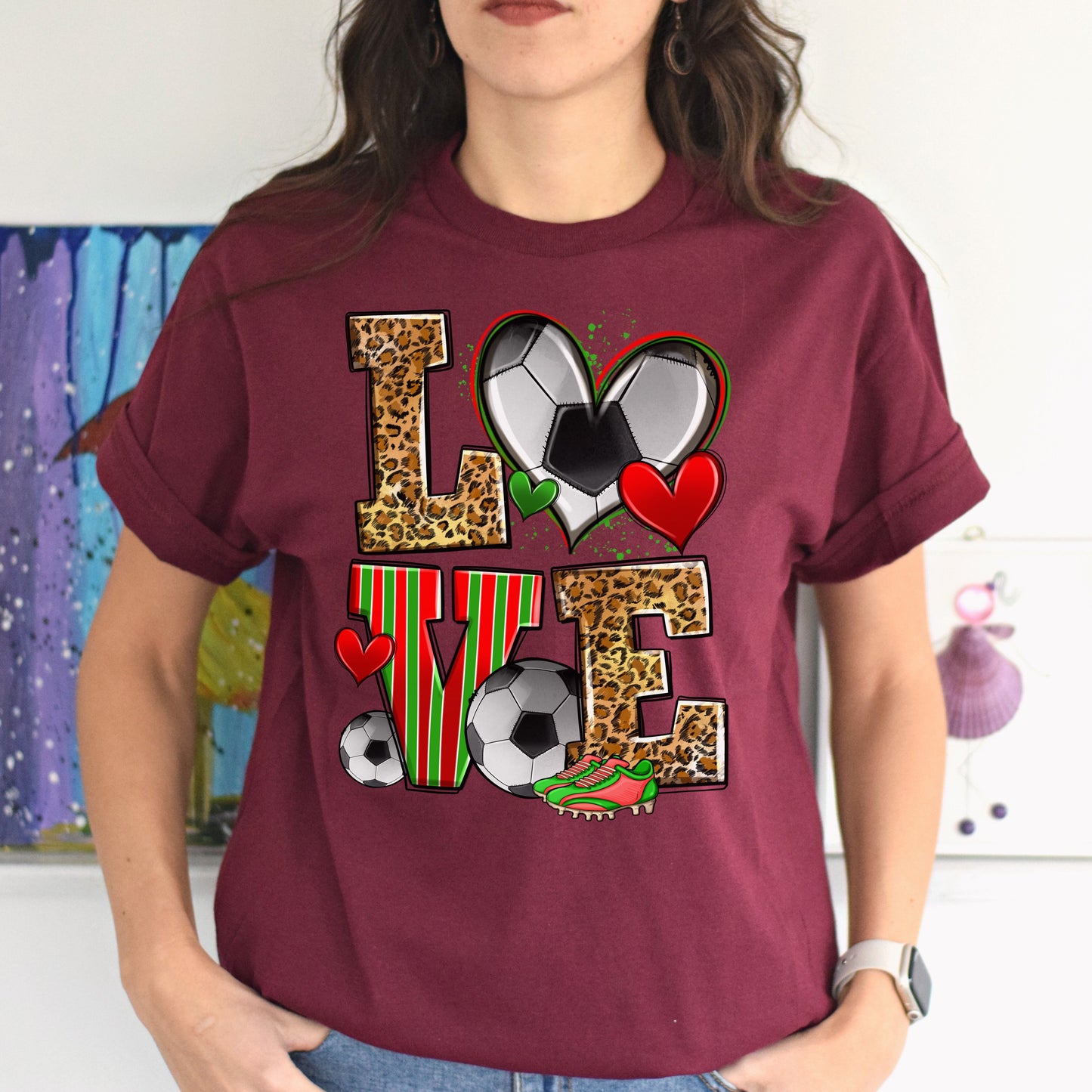 Love soccer Unisex t-shirt soccer player tee soccer coach gift-Family-Gift-Planet