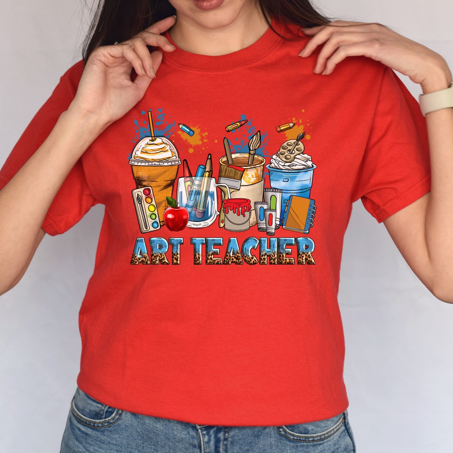 Art teacher coffee cups unisex tshirt art educator tee S-5XL-Family-Gift-Planet