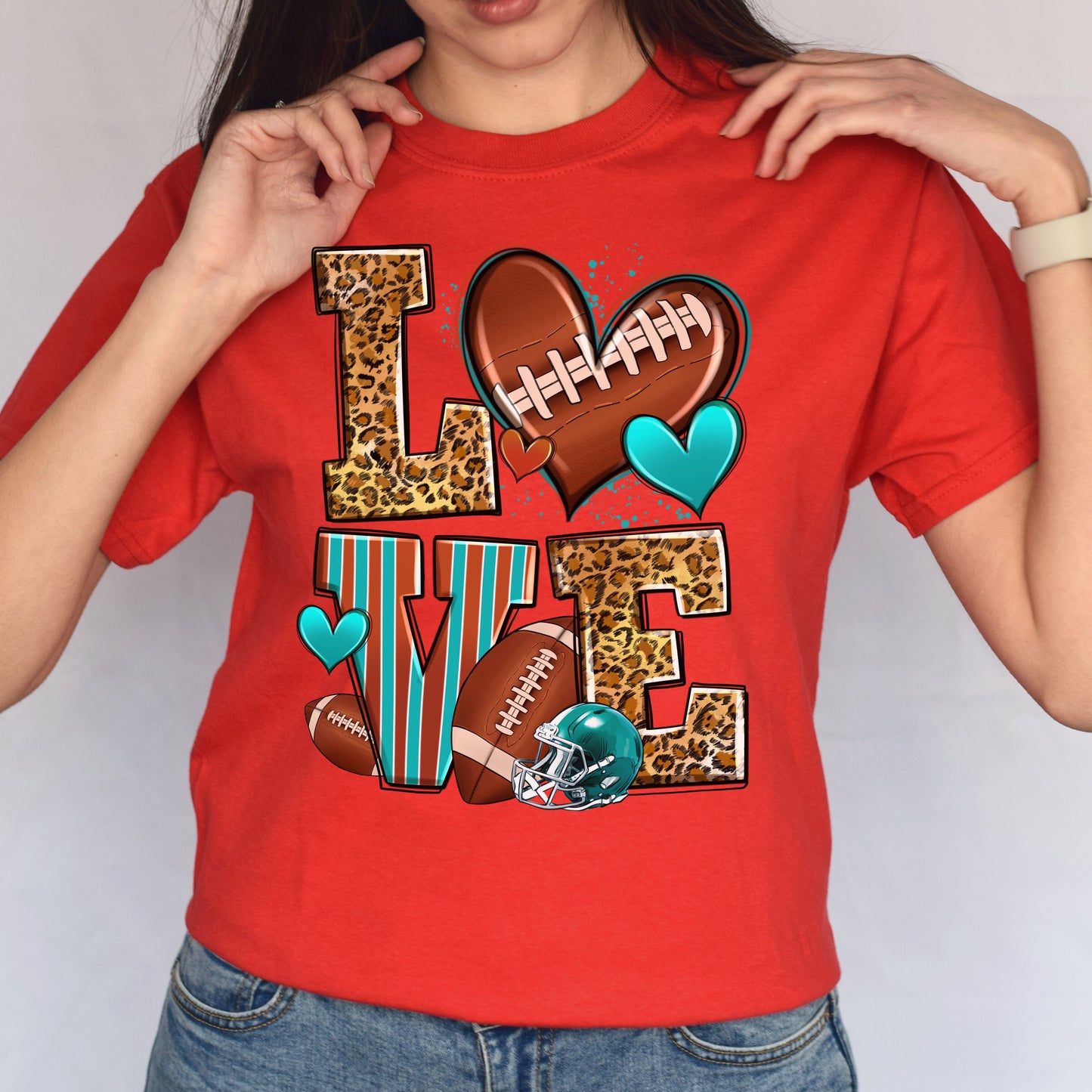 Love American football Unisex t-shirt football player tee Rugby coach gift-Family-Gift-Planet