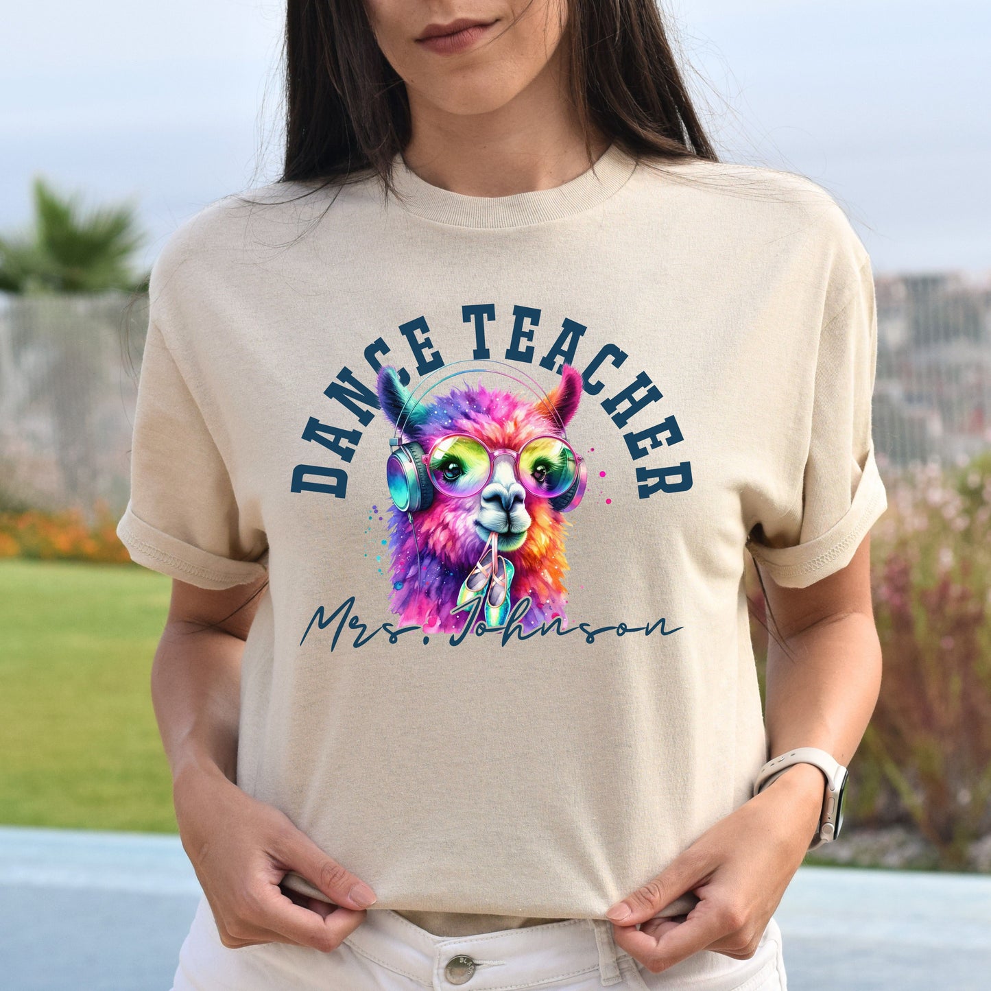 Dance teacher funny Personalized Unisex T-shirt Custom Ballet Dance educator Black-Sand-Family-Gift-Planet