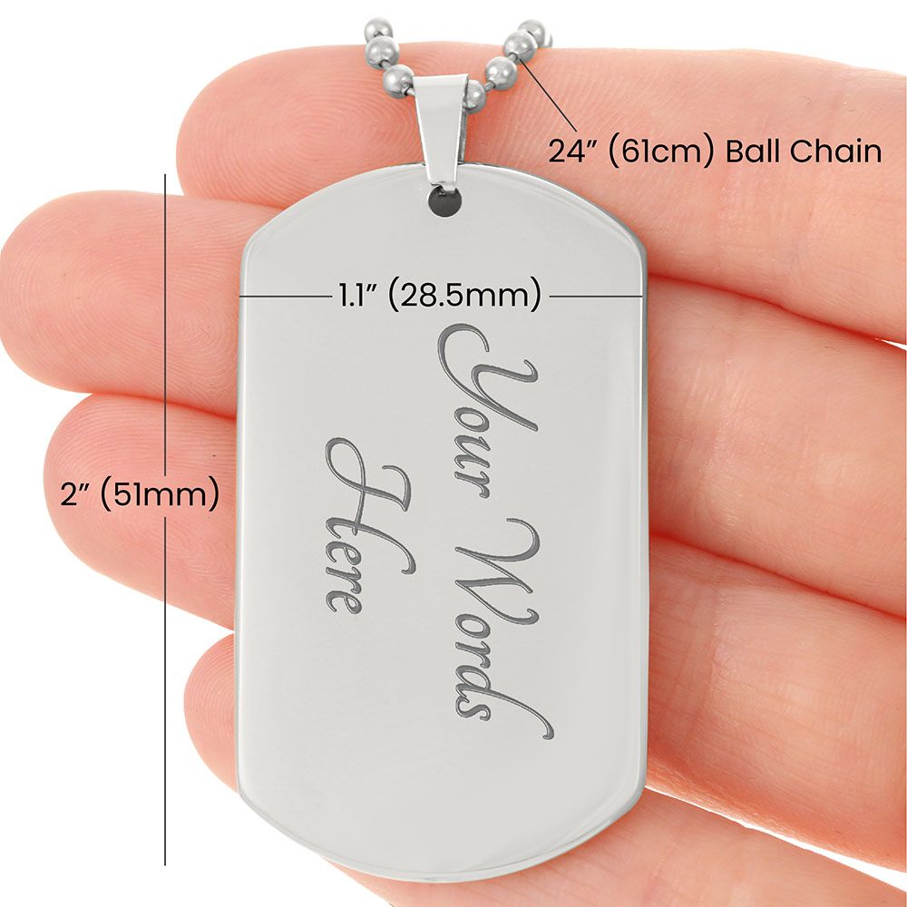 Fishing is calling dog tag necklace - Father's Day military chain fisherman gift-Family-Gift-Planet