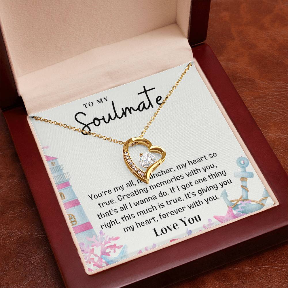 To my Soulmate Forever Love necklace - Giving you my heart-Family-Gift-Planet