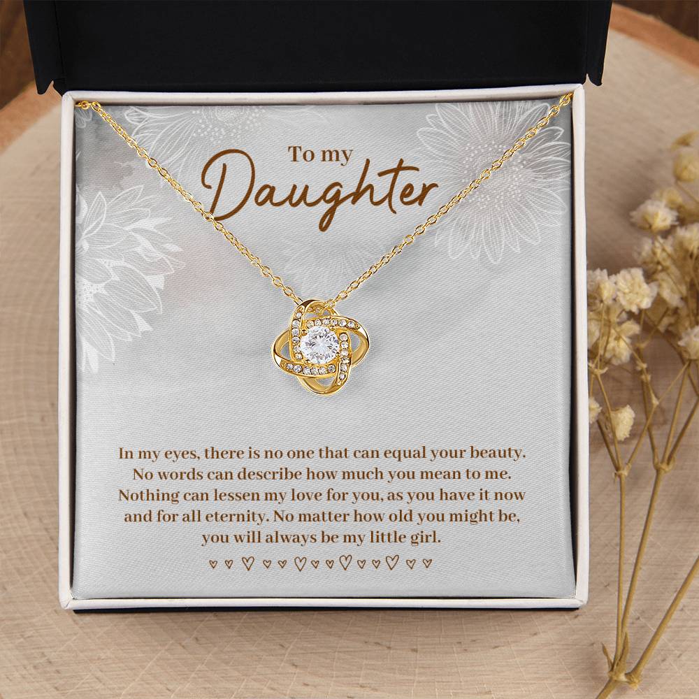 To my daughter - there is no one that can equal your beauty-18K Yellow Gold Finish-Family-Gift-Planet