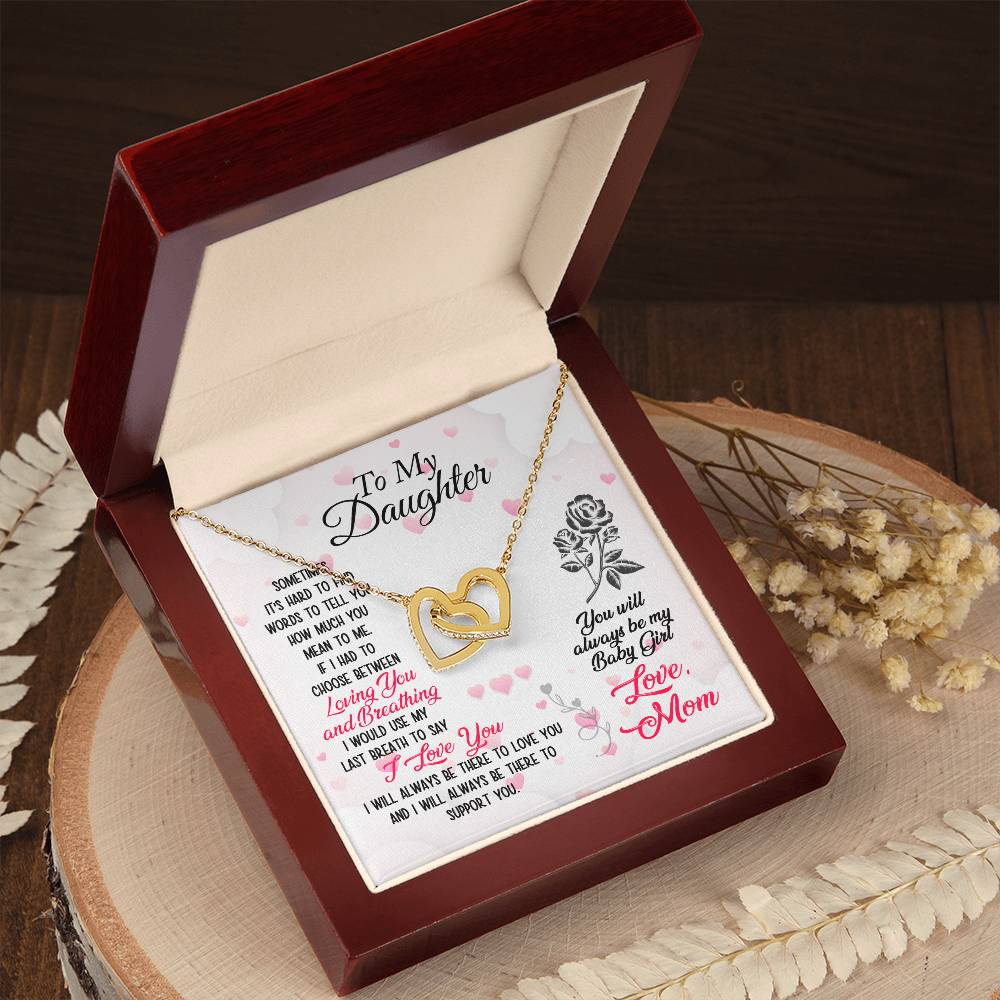 To my daughter - if I had to choose between loving and breathing-Family-Gift-Planet
