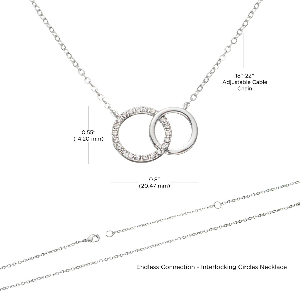 Birthday gift from father to daughter - Happy Birthday, My Sweetheart Interlocking Circles Necklace-Family-Gift-Planet
