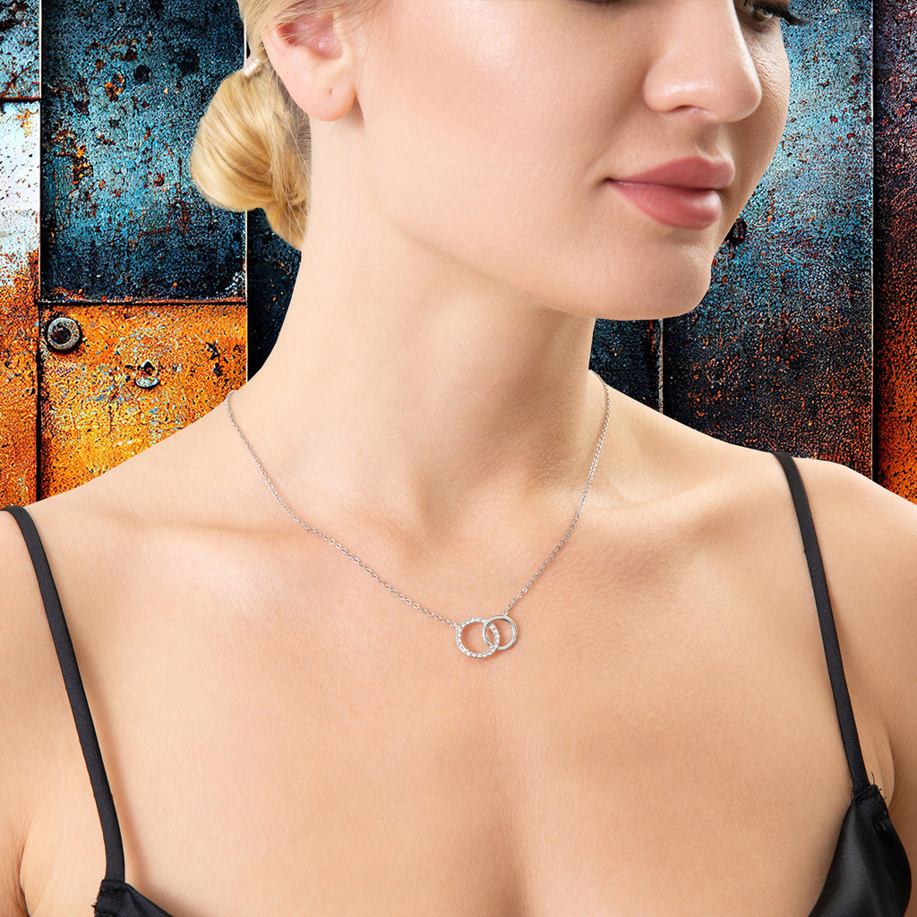 Birthday gift from father to daughter - Happy Birthday, My Sweetheart Interlocking Circles Necklace-Family-Gift-Planet