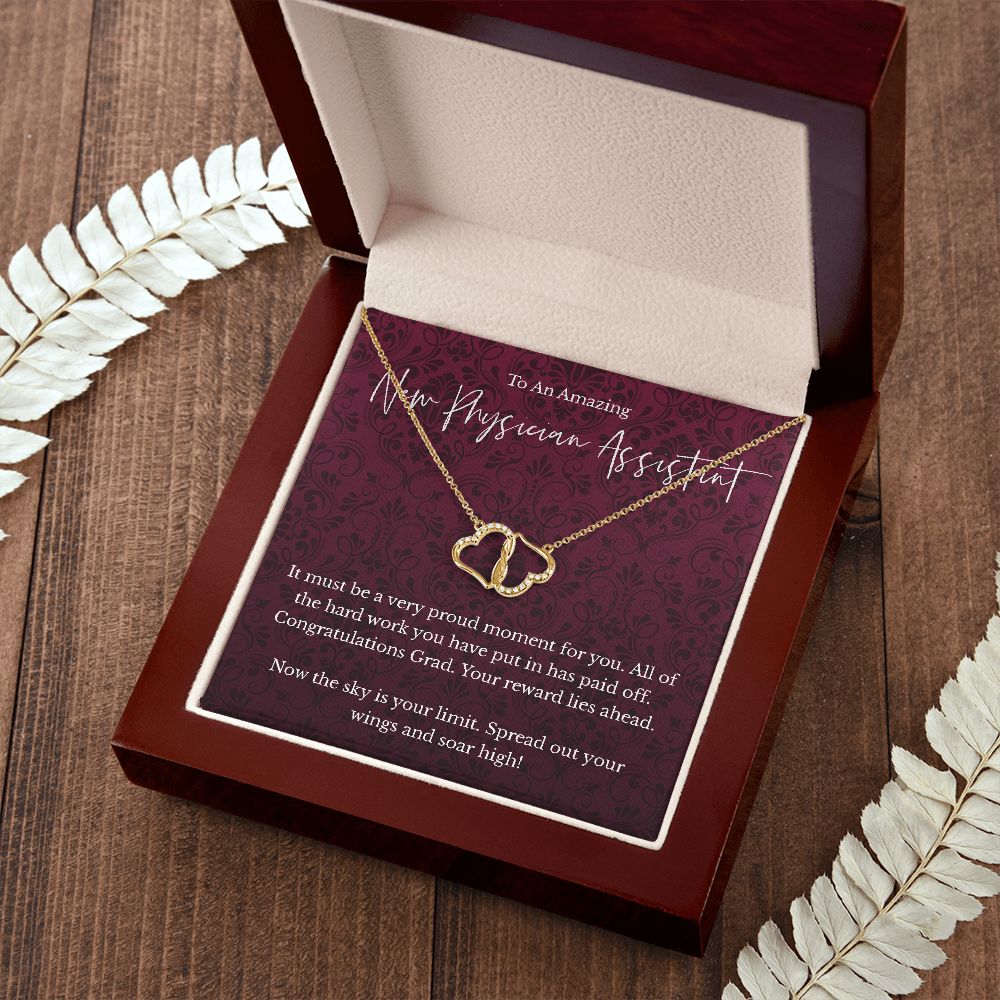 Physician Assistant graduation gift - 10K Gold Everlasting Love necklace - Congratulations Grad-Family-Gift-Planet