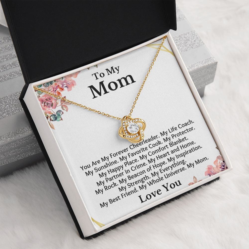 To my Mom - My whole Universe-18K Yellow Gold Finish-Family-Gift-Planet