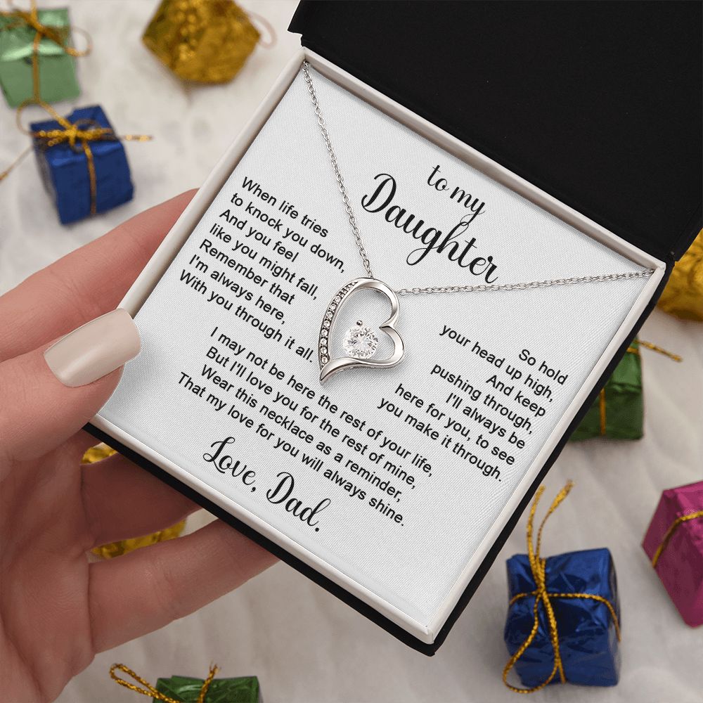 To Daughter from Dad - When life tries to knock you down-Family-Gift-Planet