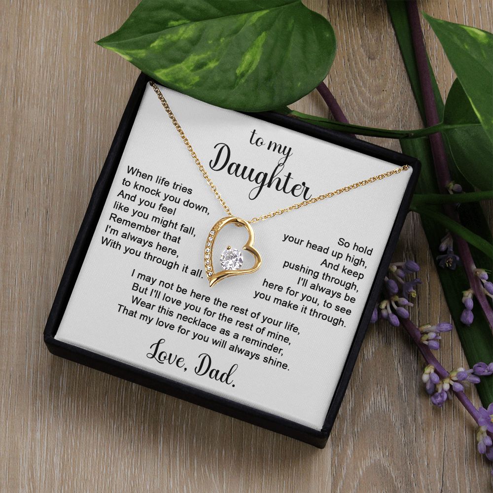 To Daughter from Dad - When life tries to knock you down-Family-Gift-Planet