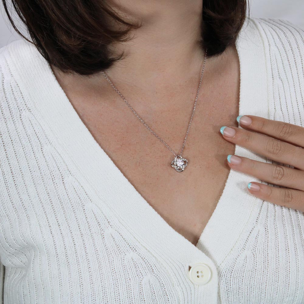 New Audiologist graduation gift, love knot pendant necklace-Family-Gift-Planet