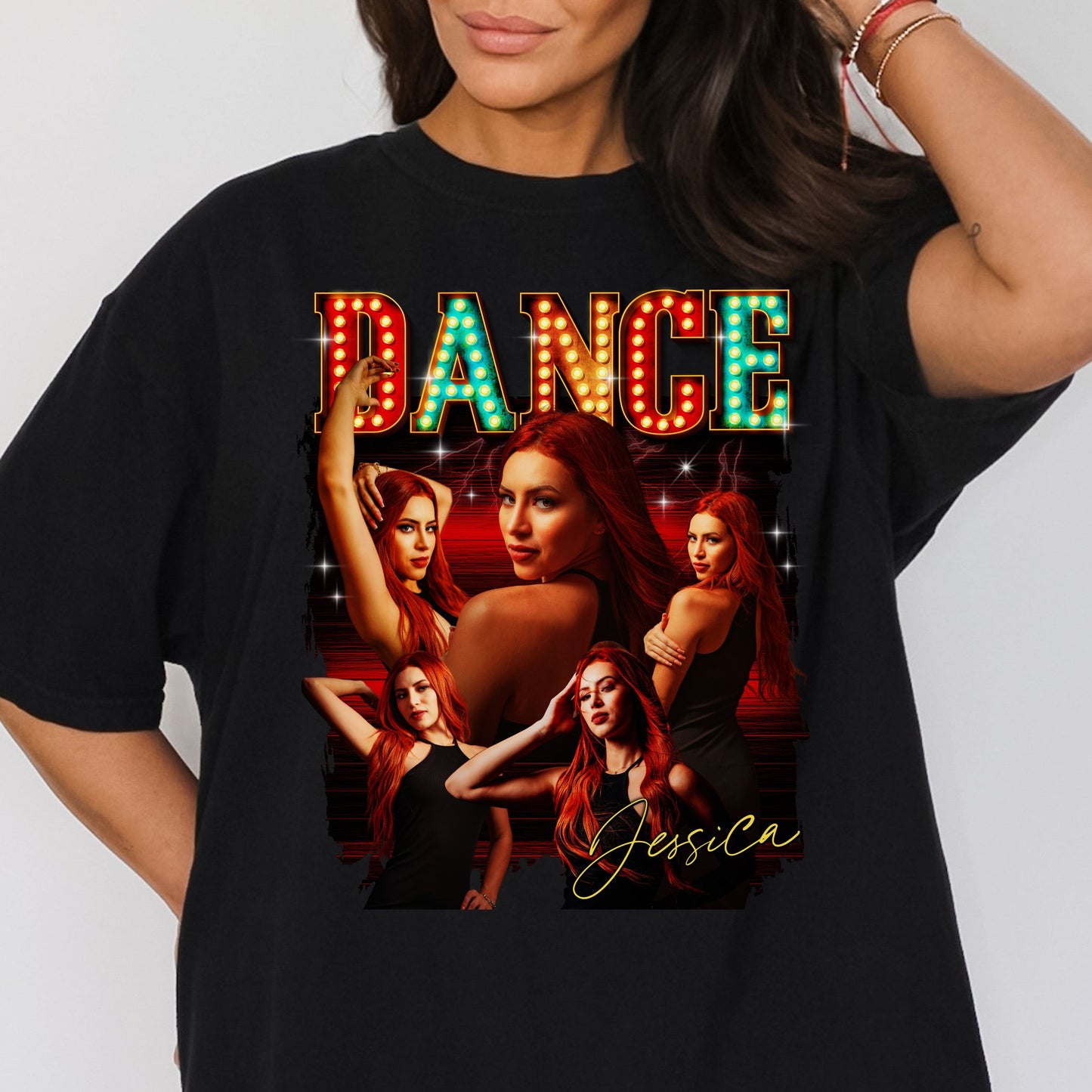 Custom Dance Comfort Colors Unisex T-Shirt Personalized Dancer bootleg rap tee night club pole dance-Family-Gift-Planet