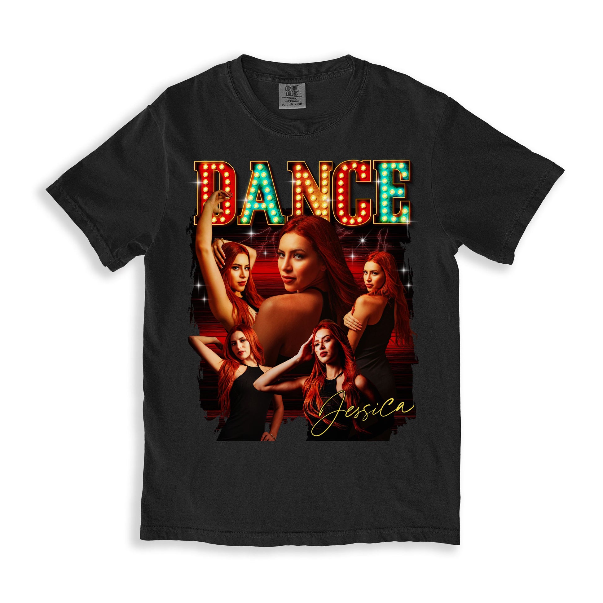 Custom Dance Comfort Colors Unisex T-Shirt Personalized Dancer bootleg rap tee night club pole dance-Family-Gift-Planet