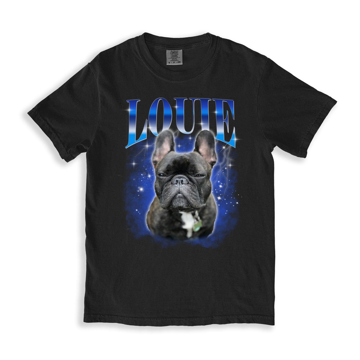 Custom French Bulldog Comfort Colors Unisex T-Shirt Personalized Dog bootleg rap Dog mom dog mama-Family-Gift-Planet