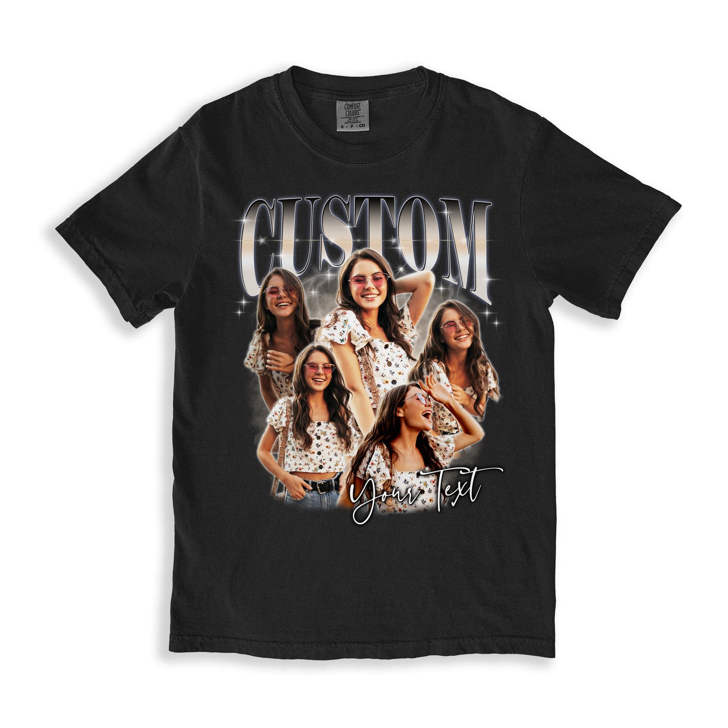 Gift for boyfriend Custom Comfort Colors Unisex T-Shirt Personalized wife husband bootleg rap tee-Family-Gift-Planet