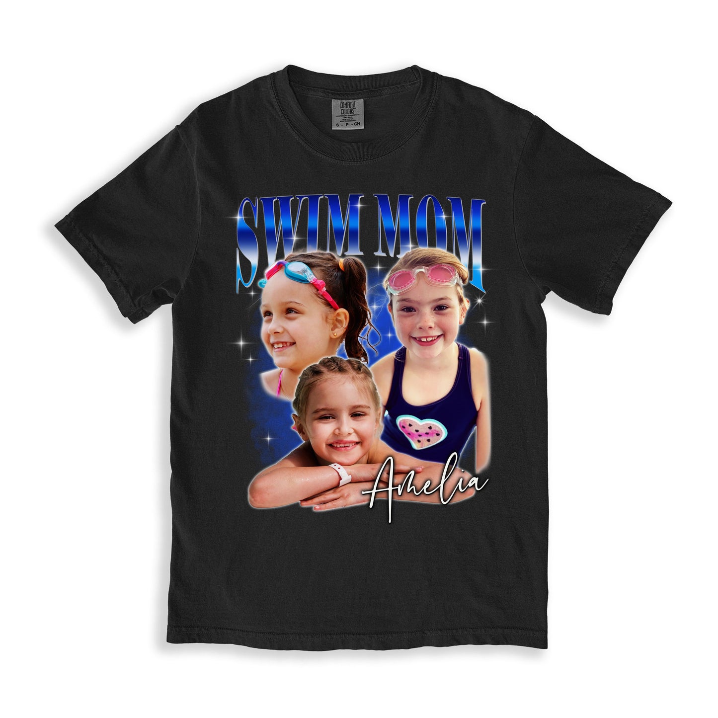 Custom Swim mom Comfort Colors Unisex T-Shirt Personalized Swimming mama bootleg rap tee-Family-Gift-Planet