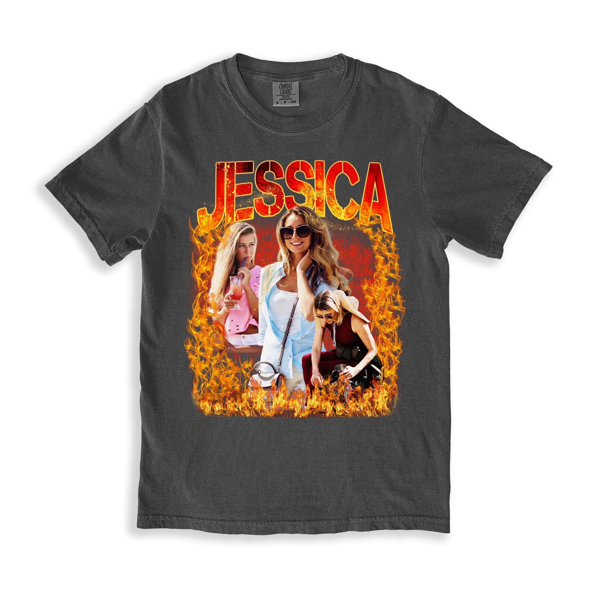 Custom Bride Comfort Colors Unisex T-Shirt Personalized Fire bootleg rap Bachelor party tee-Family-Gift-Planet