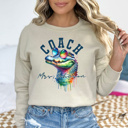 Coach funny Personalized Unisex Sweatshirt Custom School Athletic coach Sand-Sand-Family-Gift-Planet