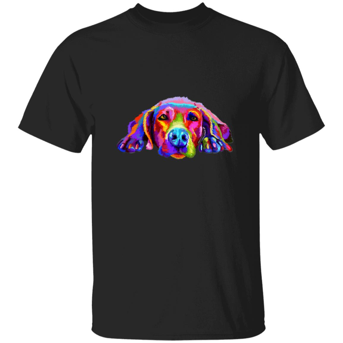Watercolor Weimaraner dog Unisex shirt S-2XL black navy dark heather-Black-Family-Gift-Planet