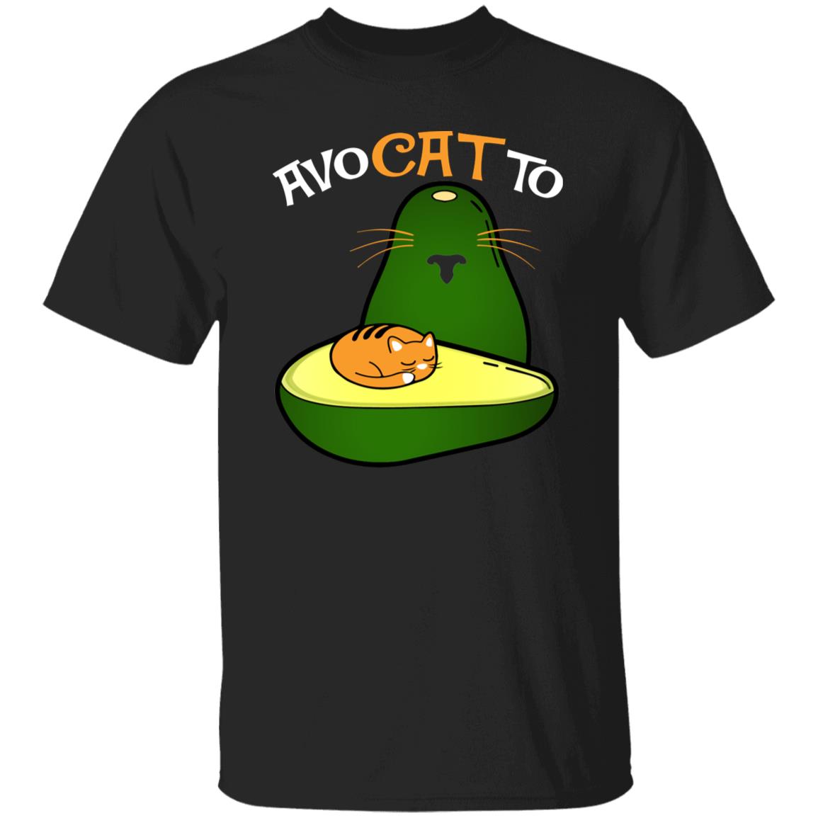 Avocatto T-Shirt gift Avocado Kitten lover Cat mom Unisex Tee Black Navy Dark Heather-Family-Gift-Planet