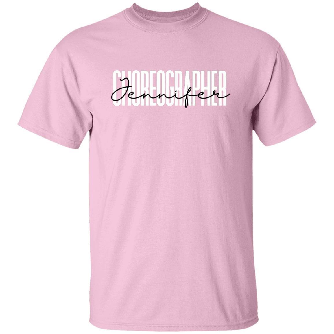 Personalized Choreographer Unisex T-shirt Custom name dance teacher Sand Blue Pink-Family-Gift-Planet