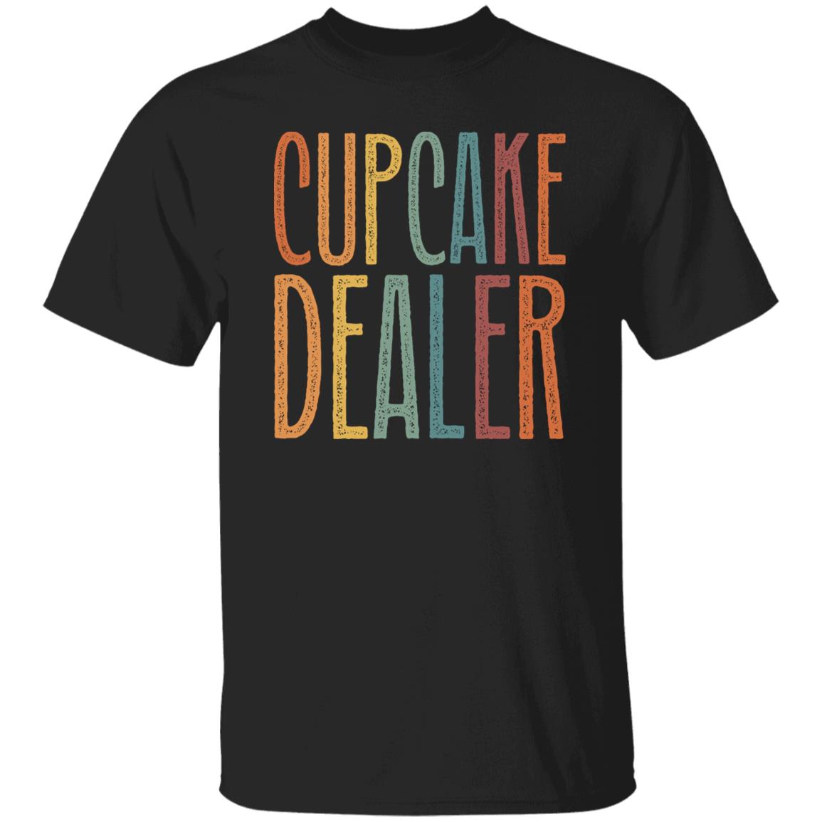 Cupcake dealer Unisex T-Shirt cupcake Baker mama tee Black Dark Heather White-Family-Gift-Planet