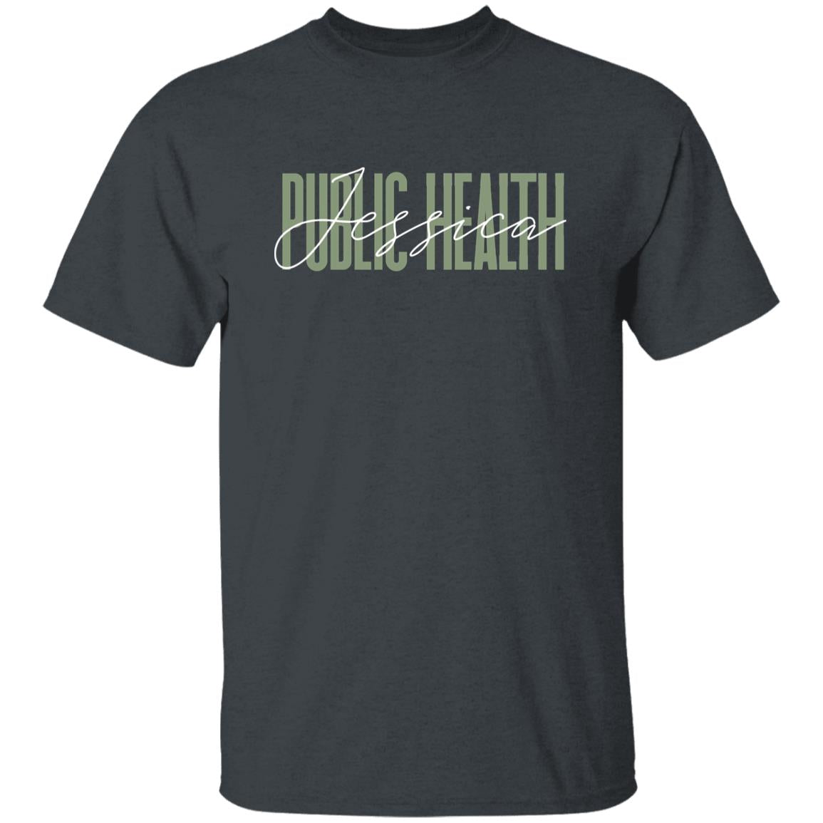 Public health T-Shirt gift Social work Public health nurse Customized Unisex tee Black Navy Dark Heather-Family-Gift-Planet