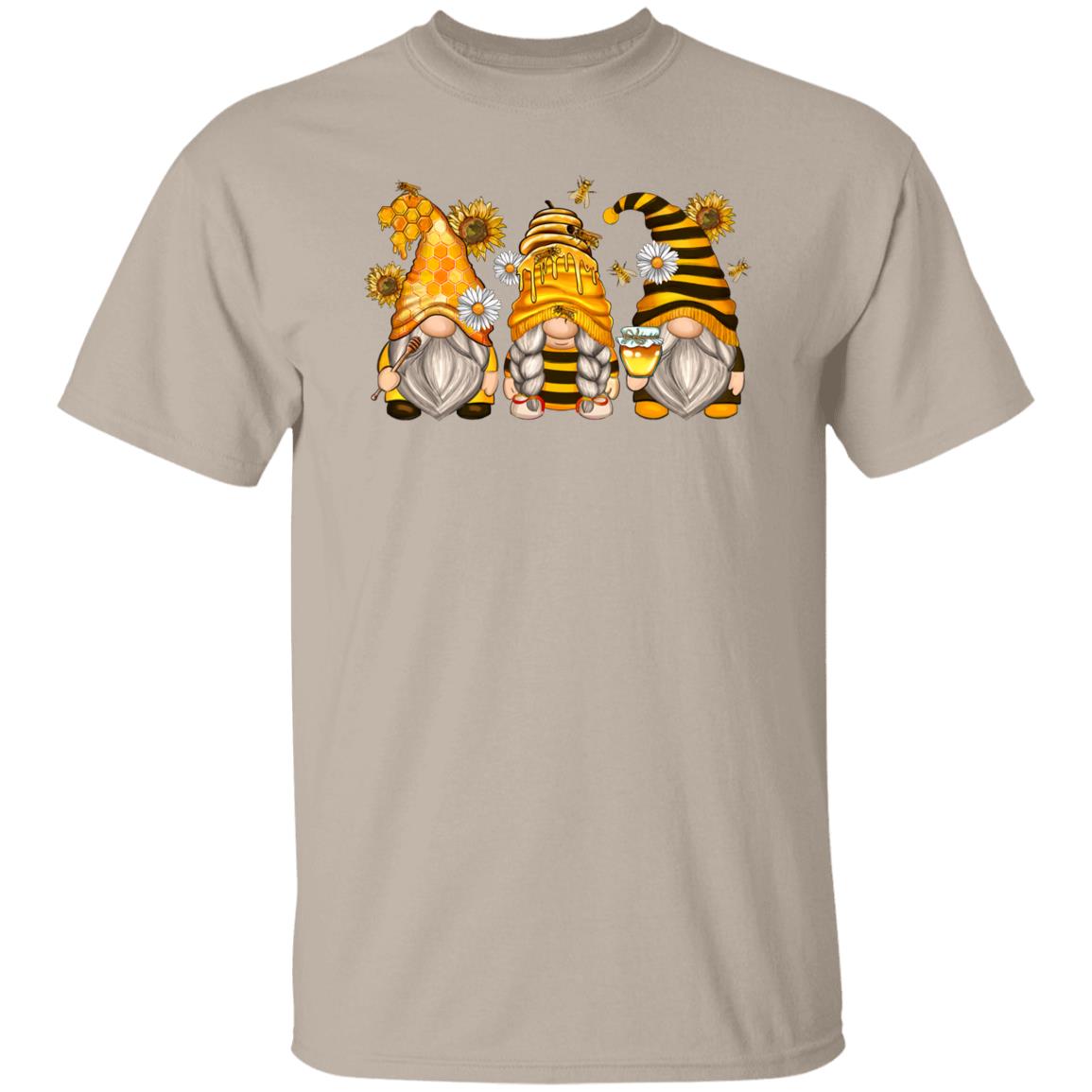 Bumble bee Gnomes Unisex shirt honey lover Christmas gift White Sand-Family-Gift-Planet