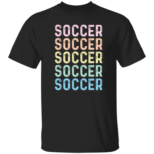 Soccer Unisex Shirt, Soccer Player tee Black S-2XL-Black-Family-Gift-Planet
