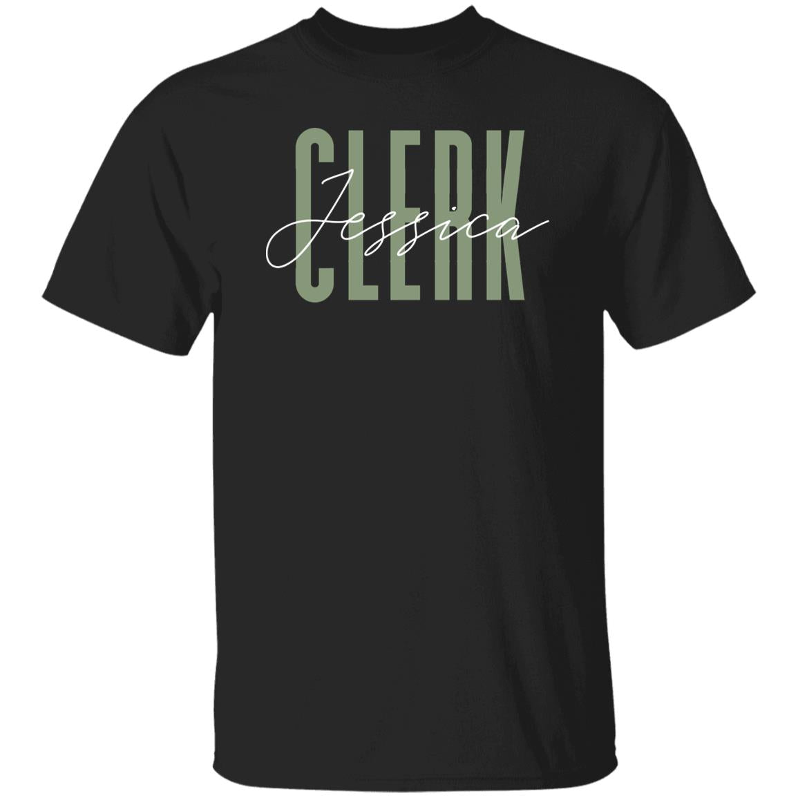 Clerk T-Shirt gift Office Clerk Court Clerk Customized Unisex tee Black Navy Dark Heather-Family-Gift-Planet