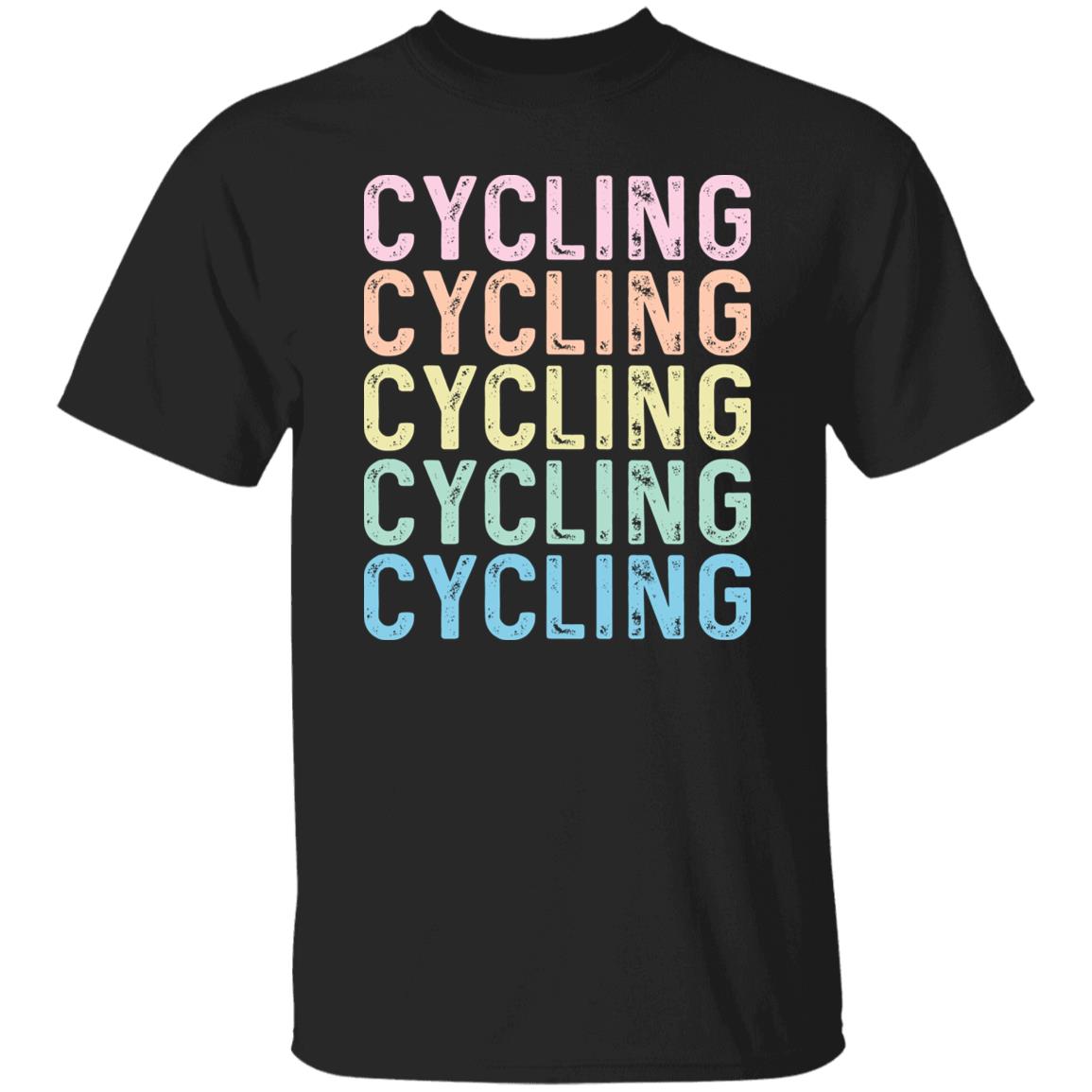 Cycling Unisex Shirt, Cyclist tee Black S-2XL-Black-Family-Gift-Planet