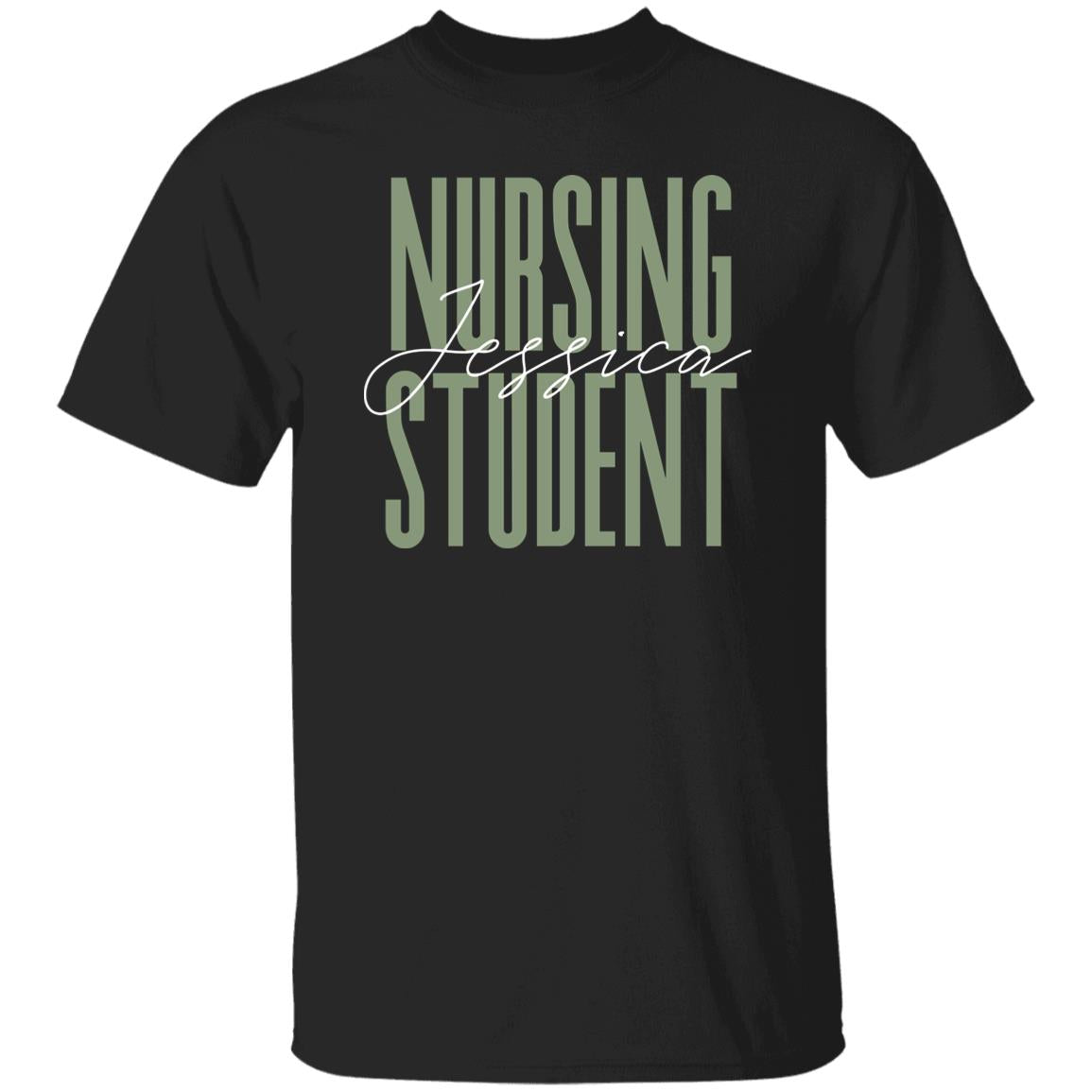 Nursing student T-Shirt gift Nursing school Customized Unisex tee Black Navy Dark Heather-Family-Gift-Planet
