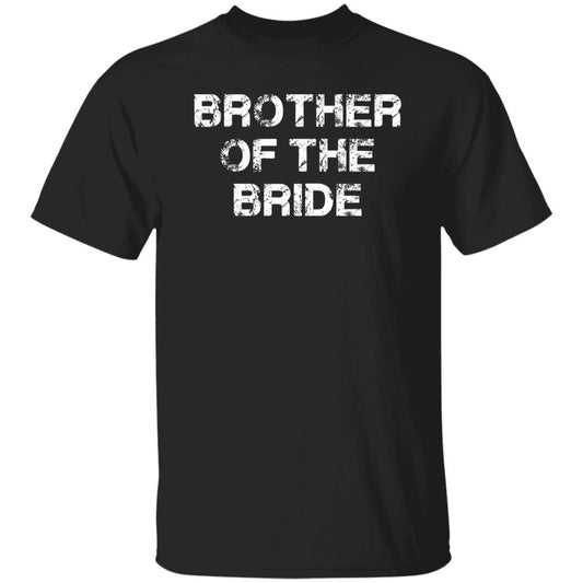 Brother of the bride Unisex T-shirt Wedding squad tee black dark heather-Black-Family-Gift-Planet