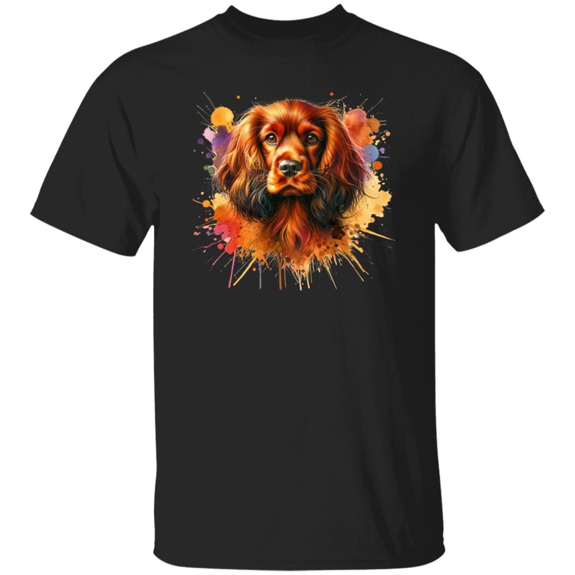 Sussex Spaniel dog mama Color Splash Unisex T-shirt Black Navy Dark Heather-Family-Gift-Planet