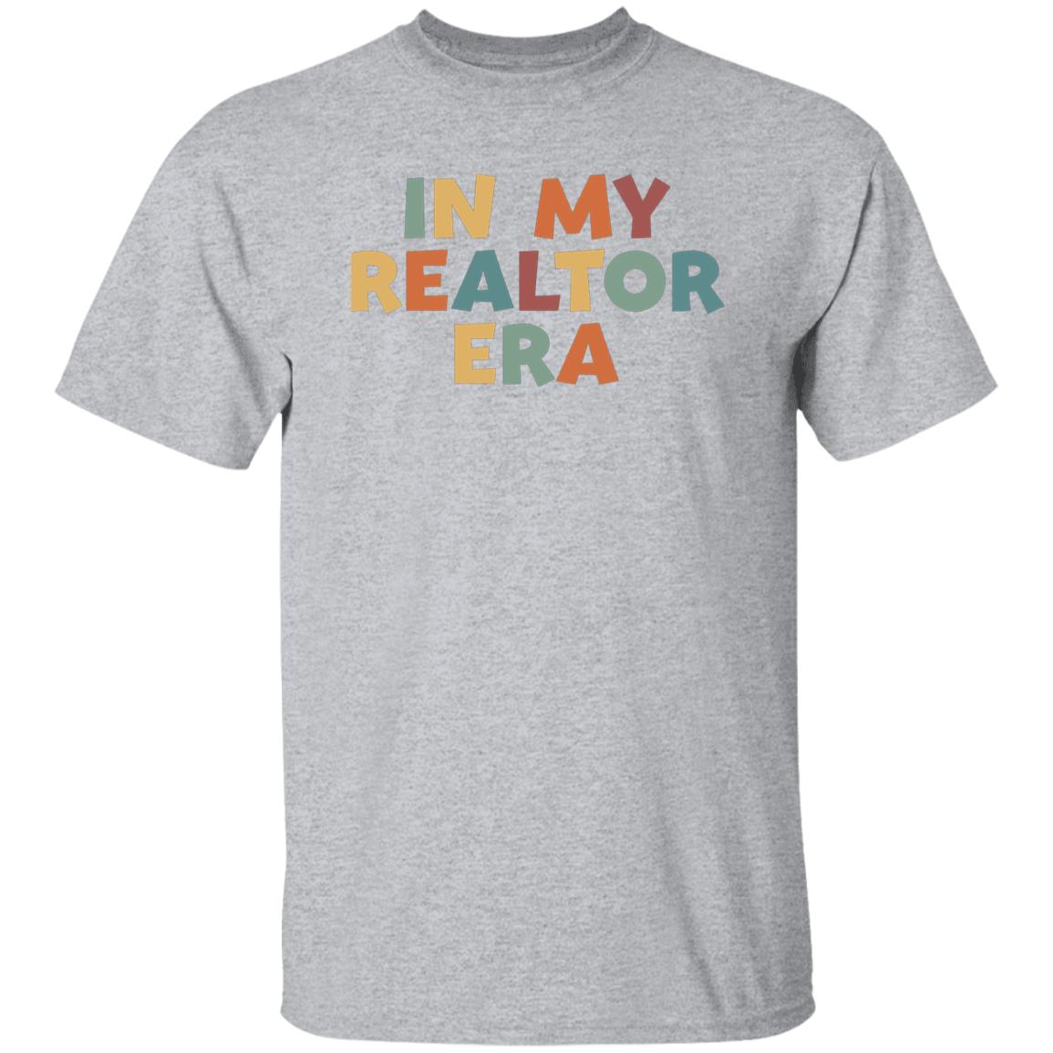 in my realtor era T-Shirt gift Homegirl Real estate agent tee dark heather white sport grey-Family-Gift-Planet