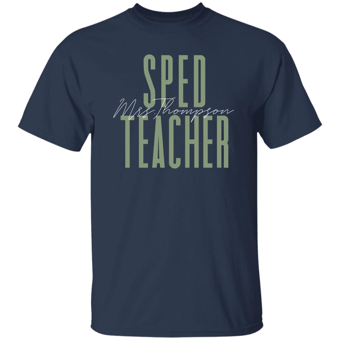 SPED teacher T-Shirt gift Special Education Customized Unisex tee Black Navy Dark Heather-Family-Gift-Planet