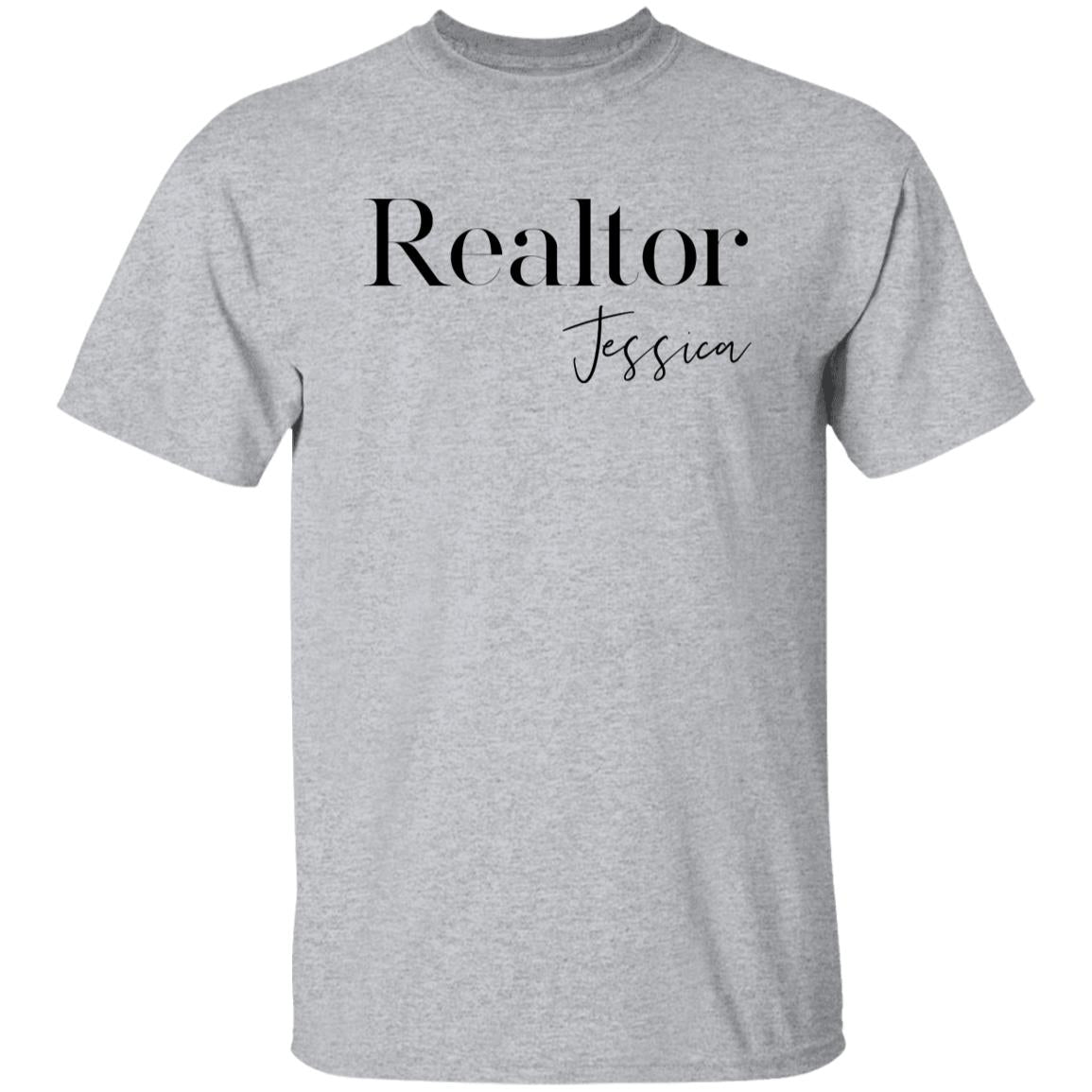 Personalized Realtor T-Shirt gift Custom name Real estate agent tee-Family-Gift-Planet