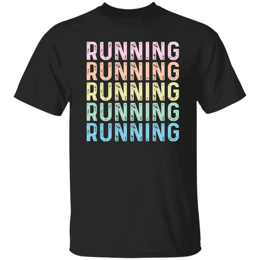 Running Unisex Shirt, Runner tee Black S-2XL-Black-Family-Gift-Planet