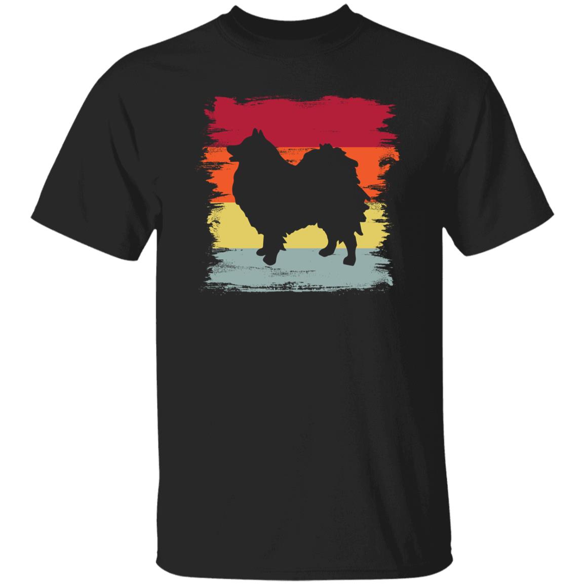 Retro spitz Unisex T-shirt gift spitz dog dad black dark heather-Black-Family-Gift-Planet